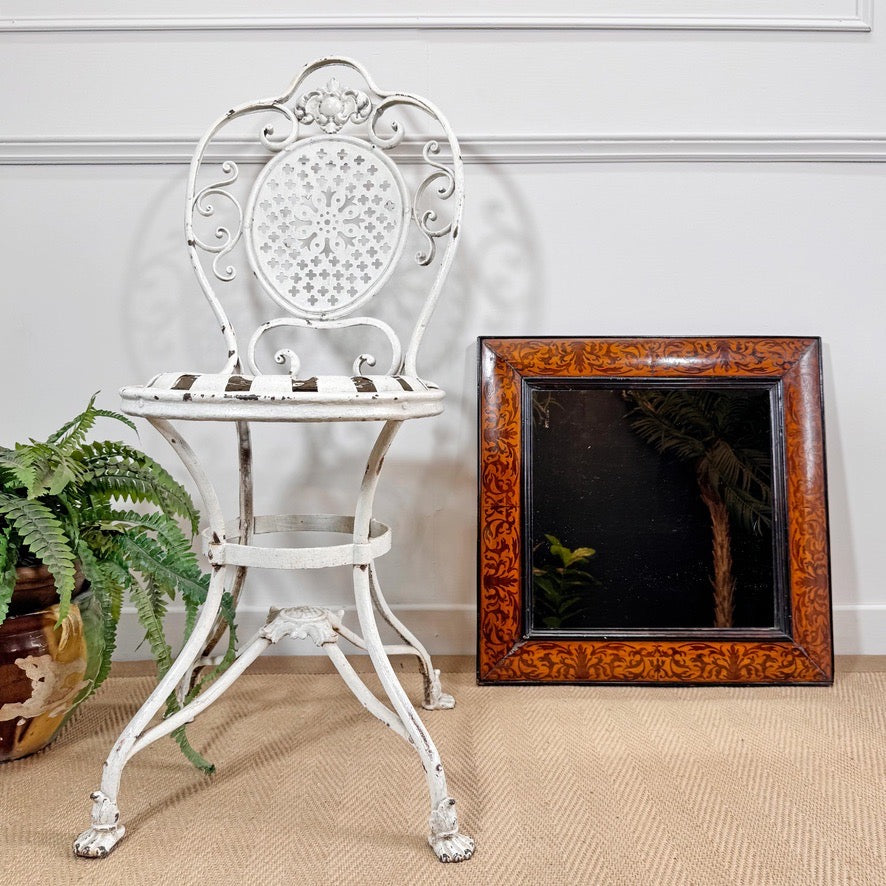 William and Mary Walnut and Seaweed Marquetry Mirror Circa 1690