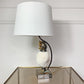 Exceptional, Willy Daro White owl table lamp, 1970's