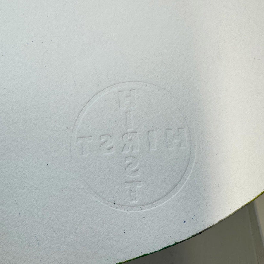 Damien Hirst Saturn Spin Painting Signed to rear and with the Hirst Blind Stamp