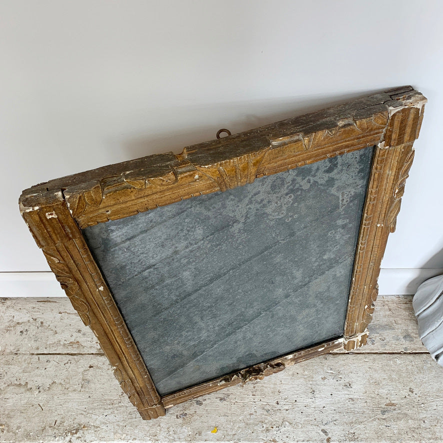 Early 19th Century French Gold Mercury Plate Mirror