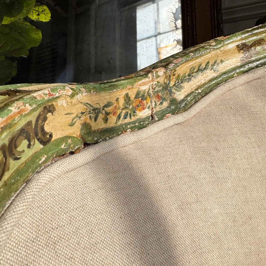 Antique Painted Venetian Chair Circa 1820