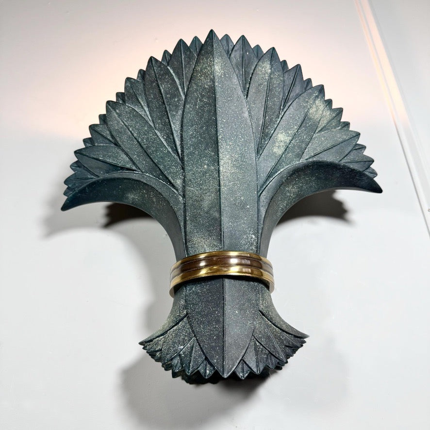 Mid-Century Mariner SA of Spain Leaf Uplighter
