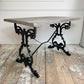 Early 20th Century Cast Iron Table with Contemporary Reclaimed Top