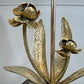 Bronze Flower Table Lamp attributed to Maison Jansen circa 1950