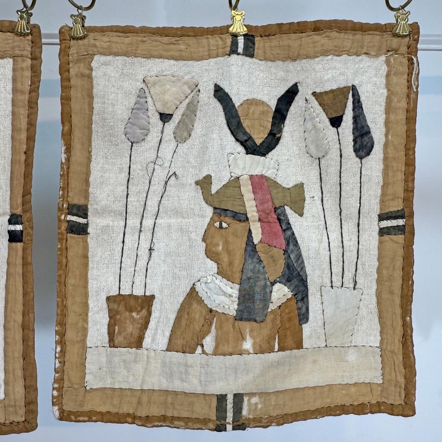 Pair of Early 20th Century Egyptian Applique Panels