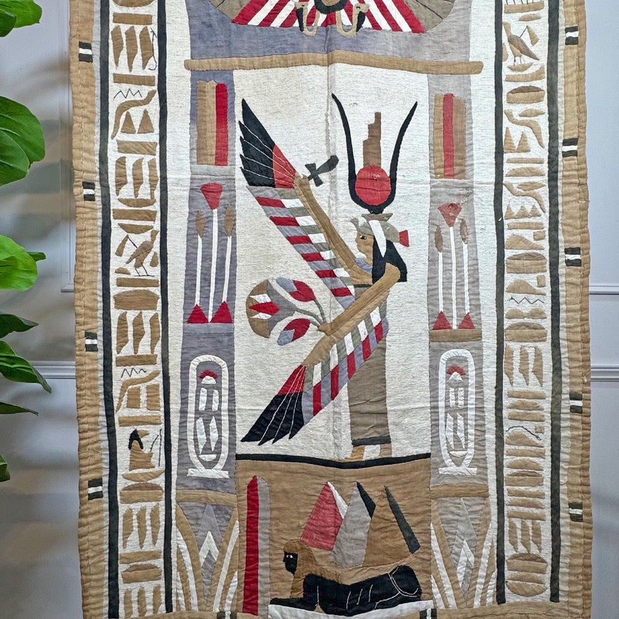 Early 20th Century Egyptian Applique Textile Wall Hanging