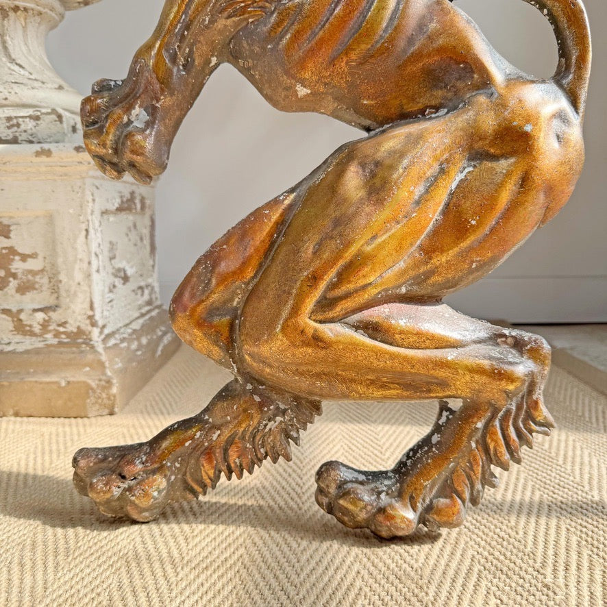 Pair of Vintage Lion Wall Plaques