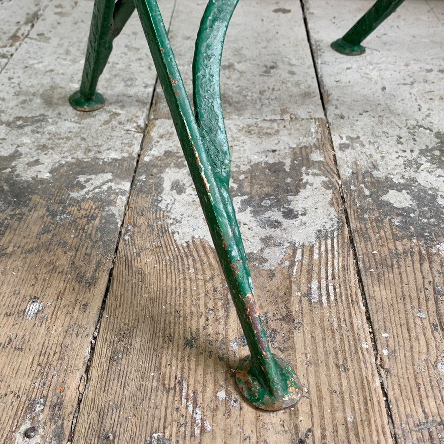 Late 19th Century Green Arras Garden Chair