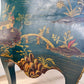 Antique Blue Chinoiserie Bombe Commode 19th Century France