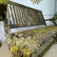 Mossy Folding Wooden Garden Bench