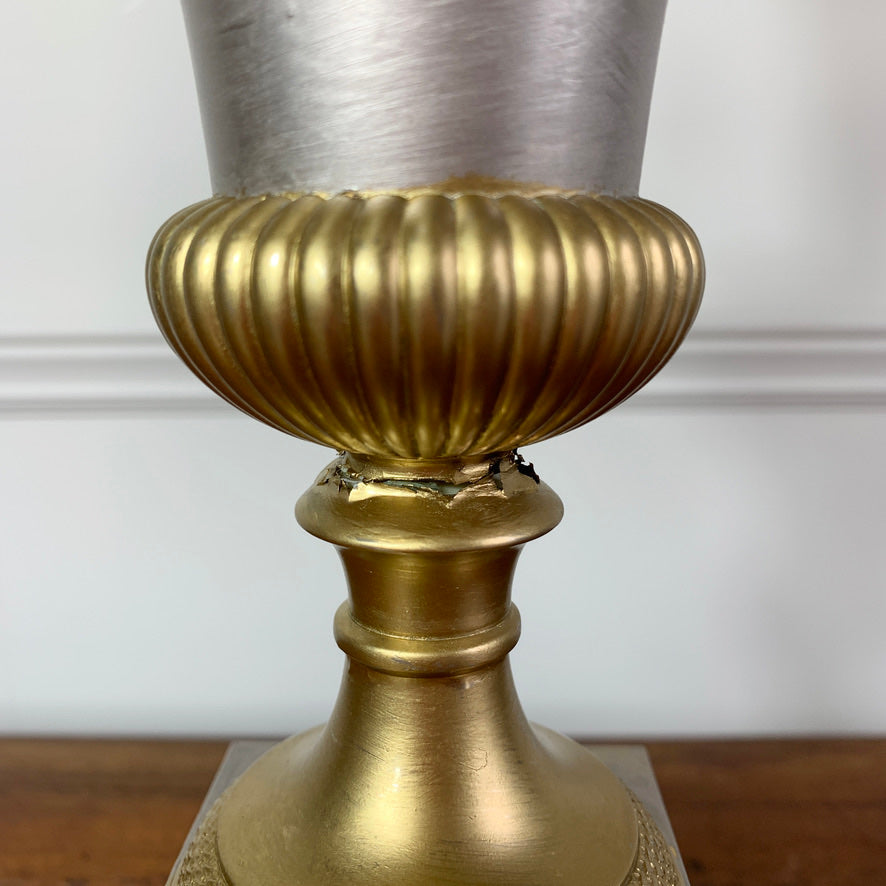 Maison Charles Vase Roseaux Silver & Gold Table Lamp