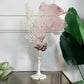 Natural Purple Sea Fan Coral mounted on a vintage brass base