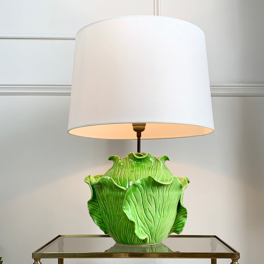 Jean Rogers ceramic lettuce table lamp