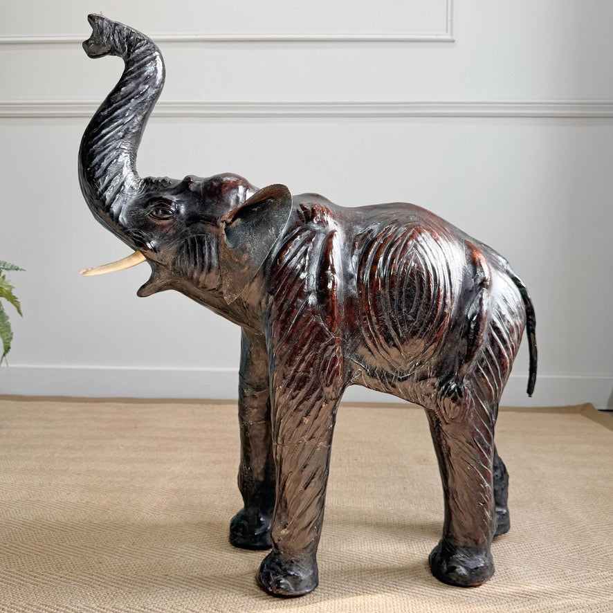 Liberty Of London Leather Elephant Foot Stool