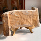 Carved Wood Religious INRI Scroll 18th Century