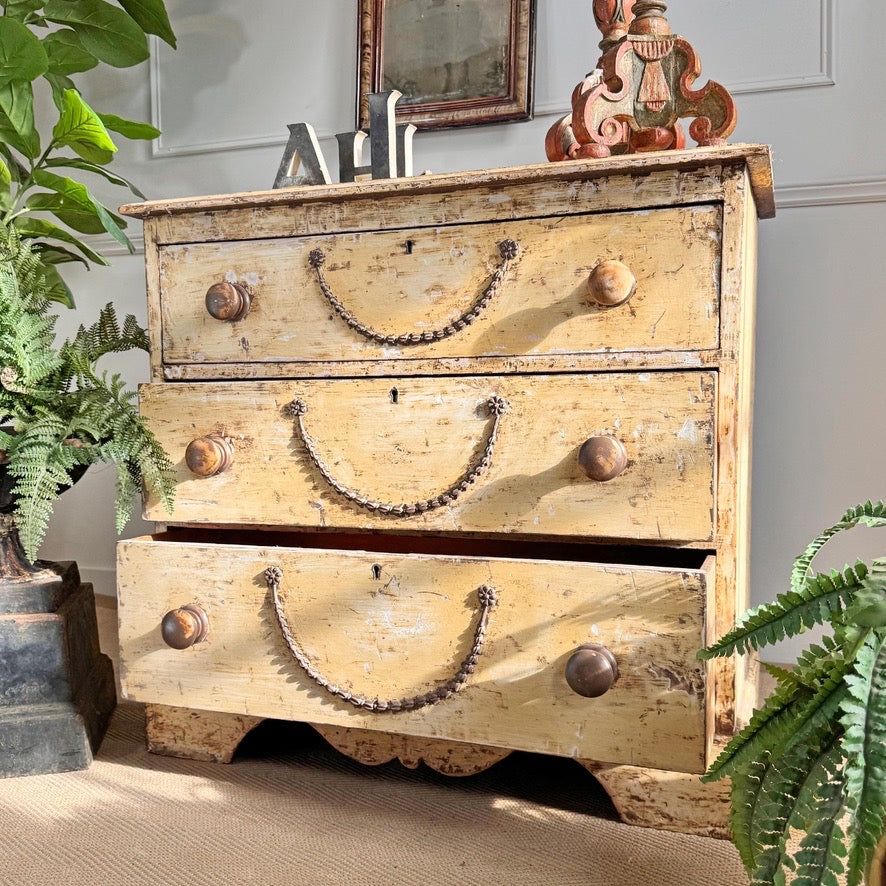 Antique Chest Of Drawers Circa 1900
