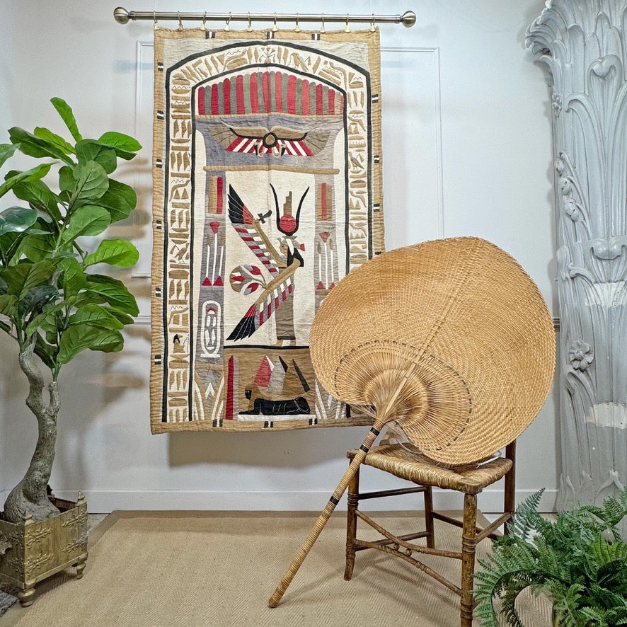 Early 20th Century Egyptian Applique Textile Wall Hanging