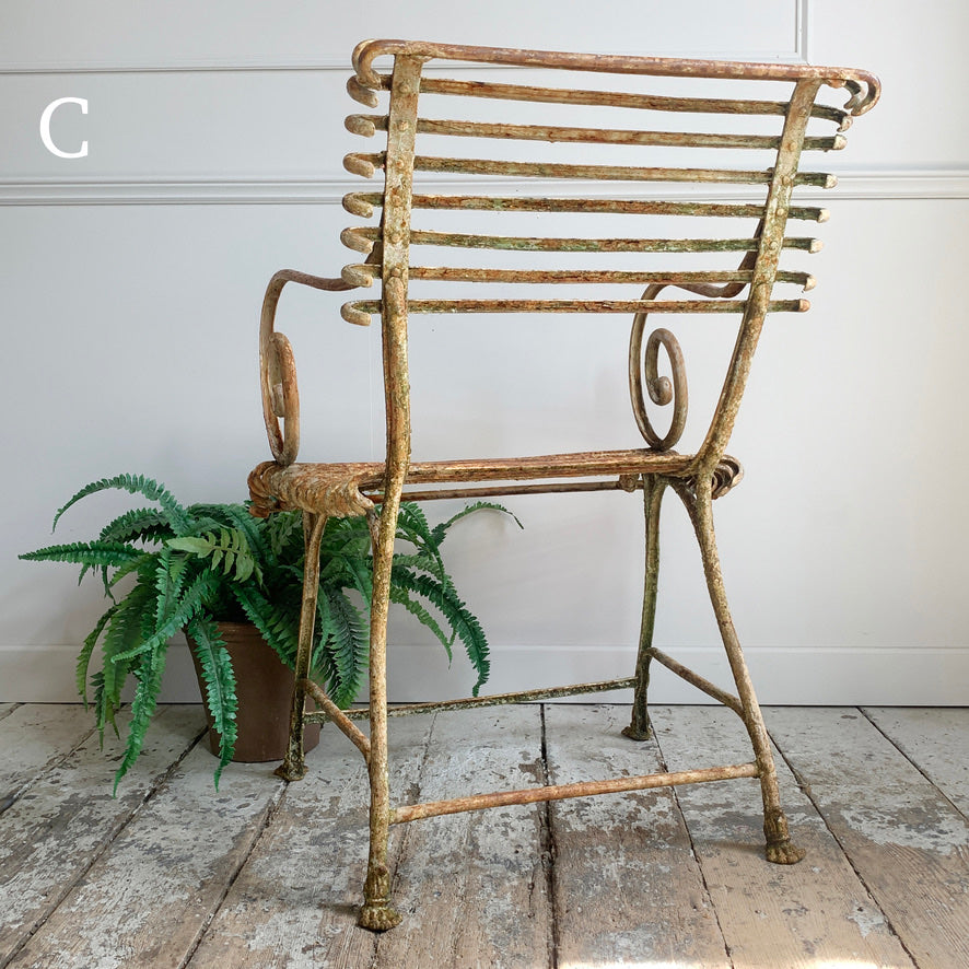 Antique Lions Paw Arras Chair with Arms