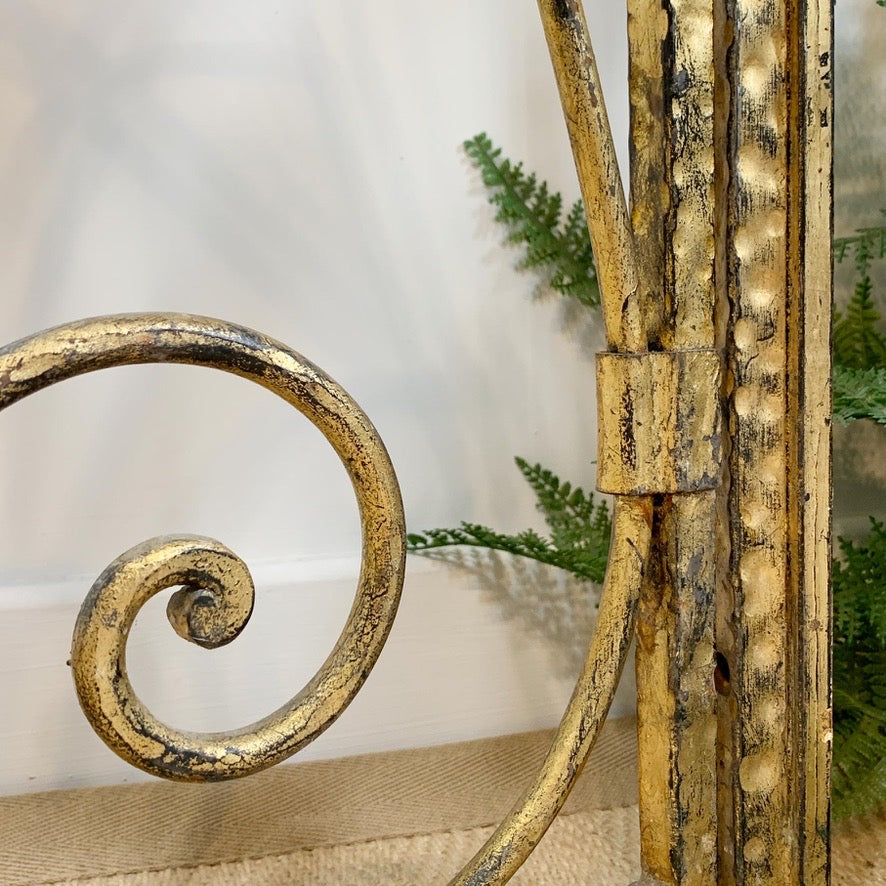 Pair of Wrought Iron Gilt Spanish Altar Gates