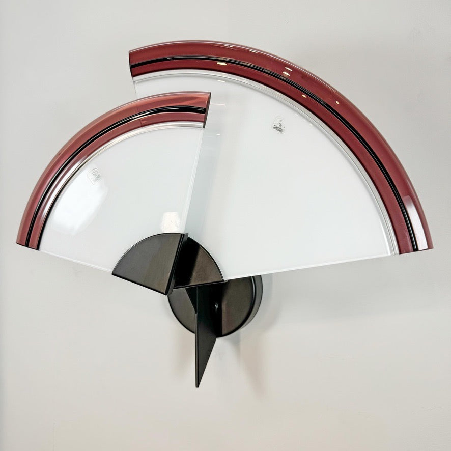 Large Vetri Murano Glass Uchiwa Wall Light