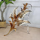 Vintage Silver and Gilt Leaf Wall Light 1970s Italian