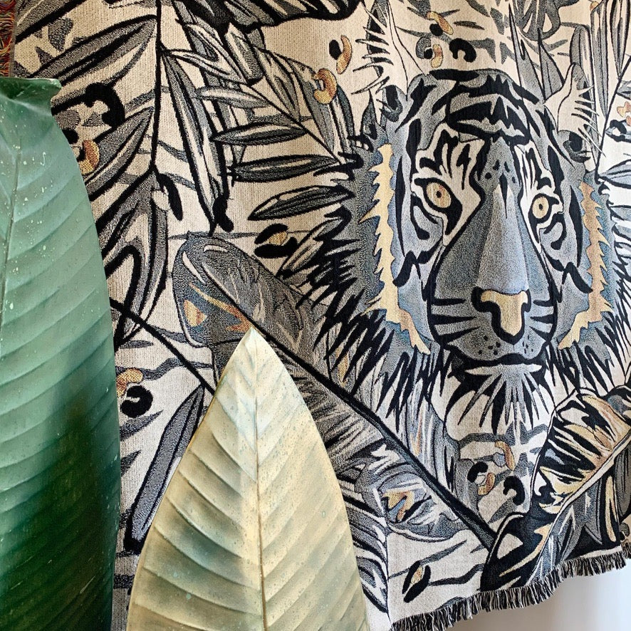 The Tropics Collection 'Tiger' Woven Throw