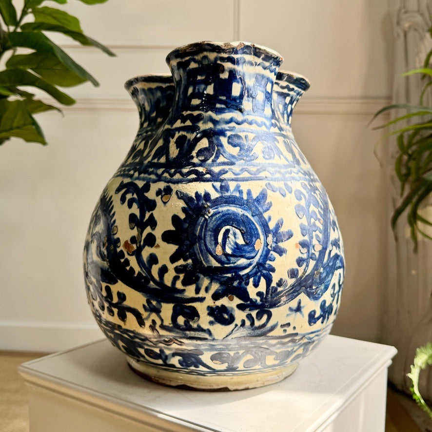 Antique Troita Popa Slipware Jug Romanian 1920's