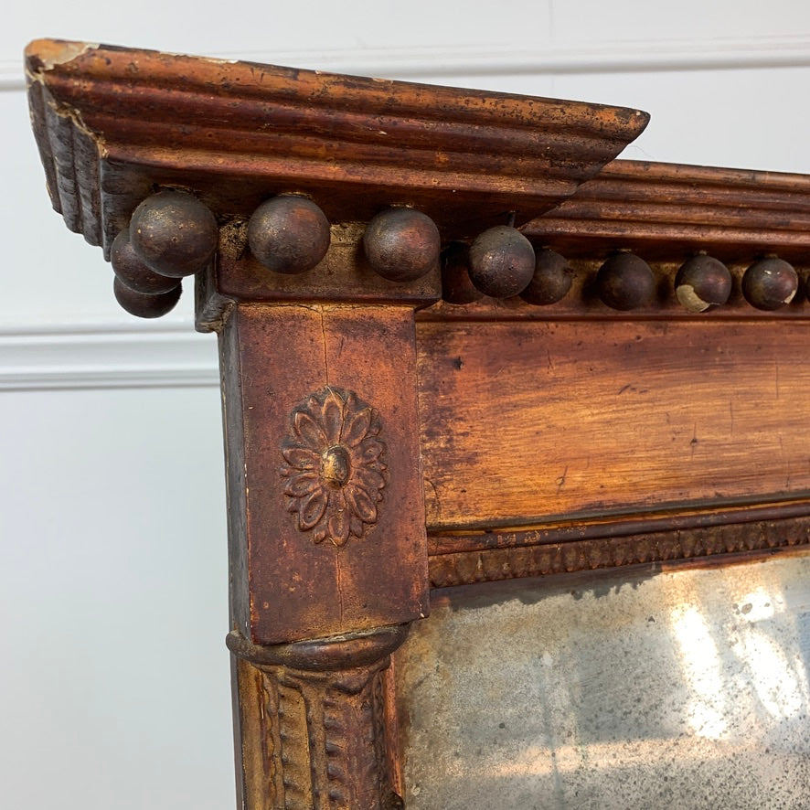 Antique Gilt Empire Trumeau Mirror