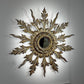 Antique Sunburst Mirror Giltwood 1920's
