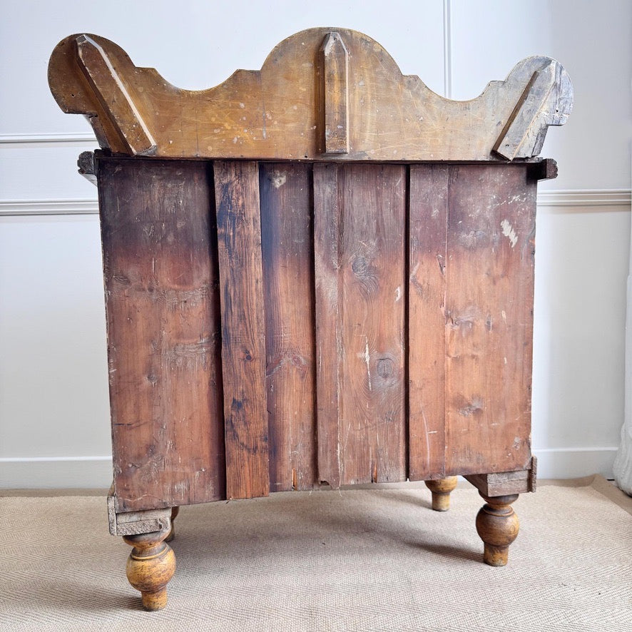 Antique Painted Chest Of Drawers Circa 1850