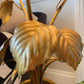 Rare 1950's White and Gold American Hydrangea Table Lamp