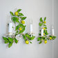 Pair of Amalfi Tole Lemon Wall Lights Italy 1950's