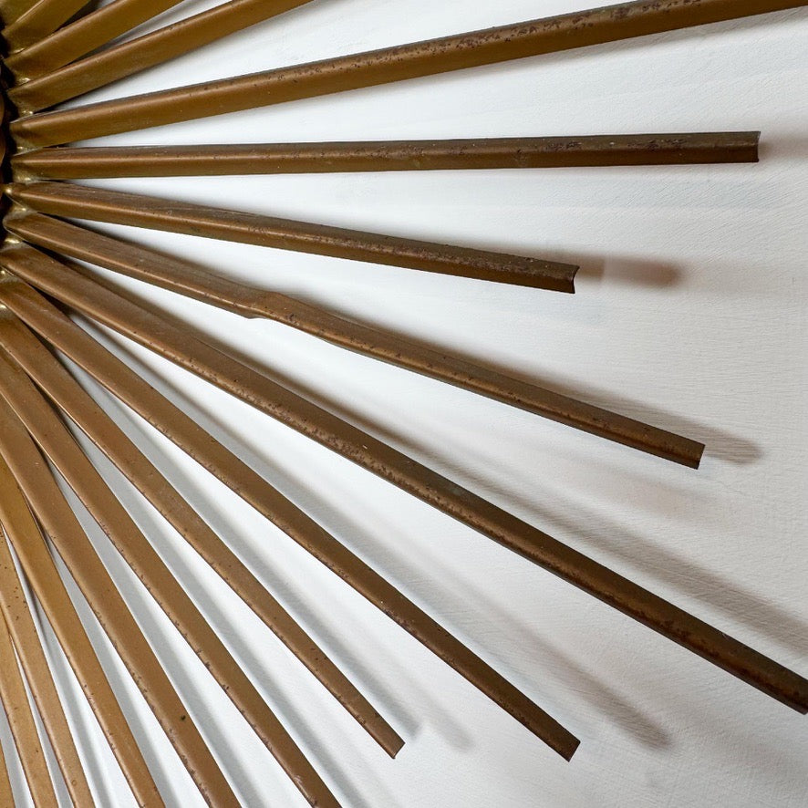 Large Chaty Vallauris Vintage Sunburst Mirror 1950
