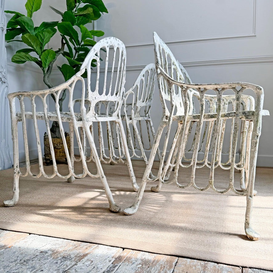Mid Century Faux Bamboo Garden Chairs Brazil 1970