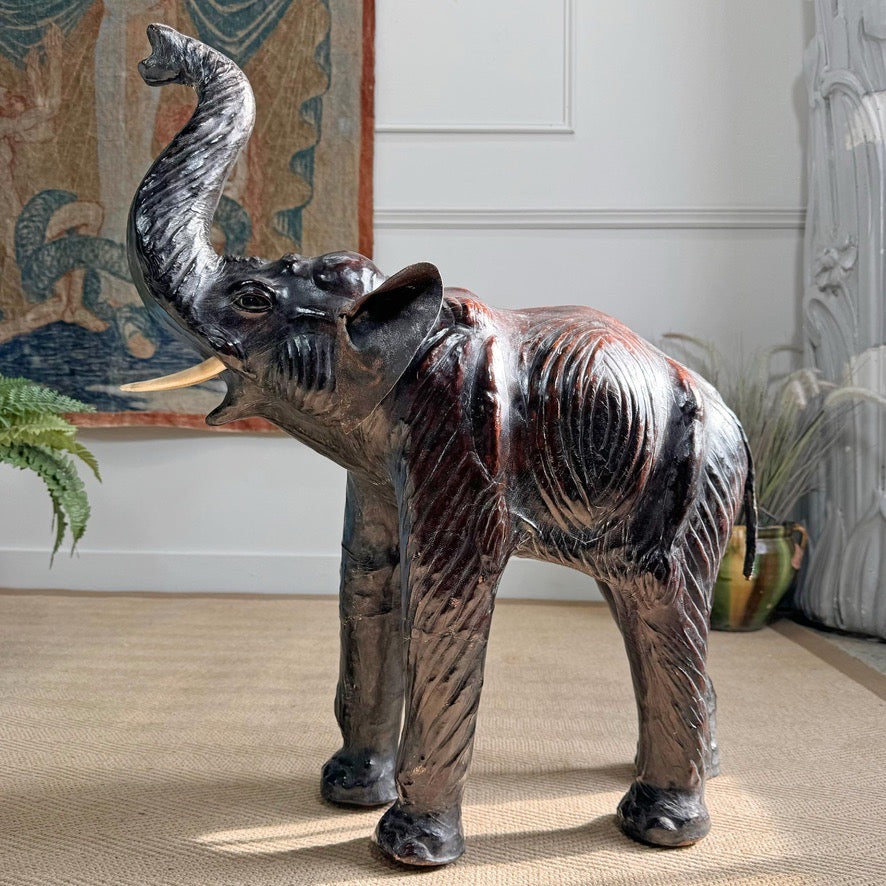 Liberty Of London Leather Elephant Foot Stool
