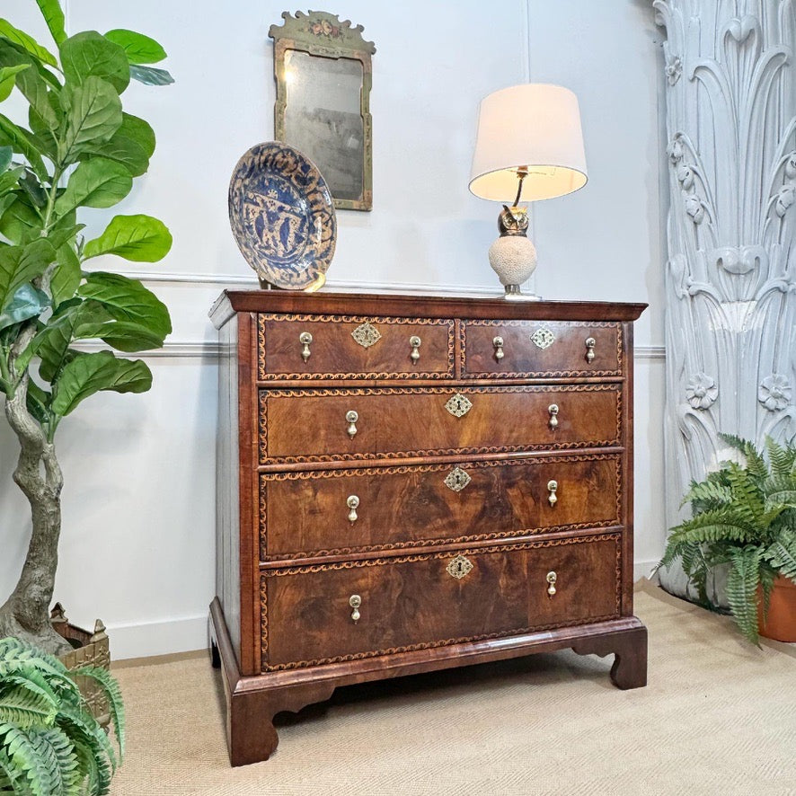 George II Parquetry Chest of Drawers Circa 1730