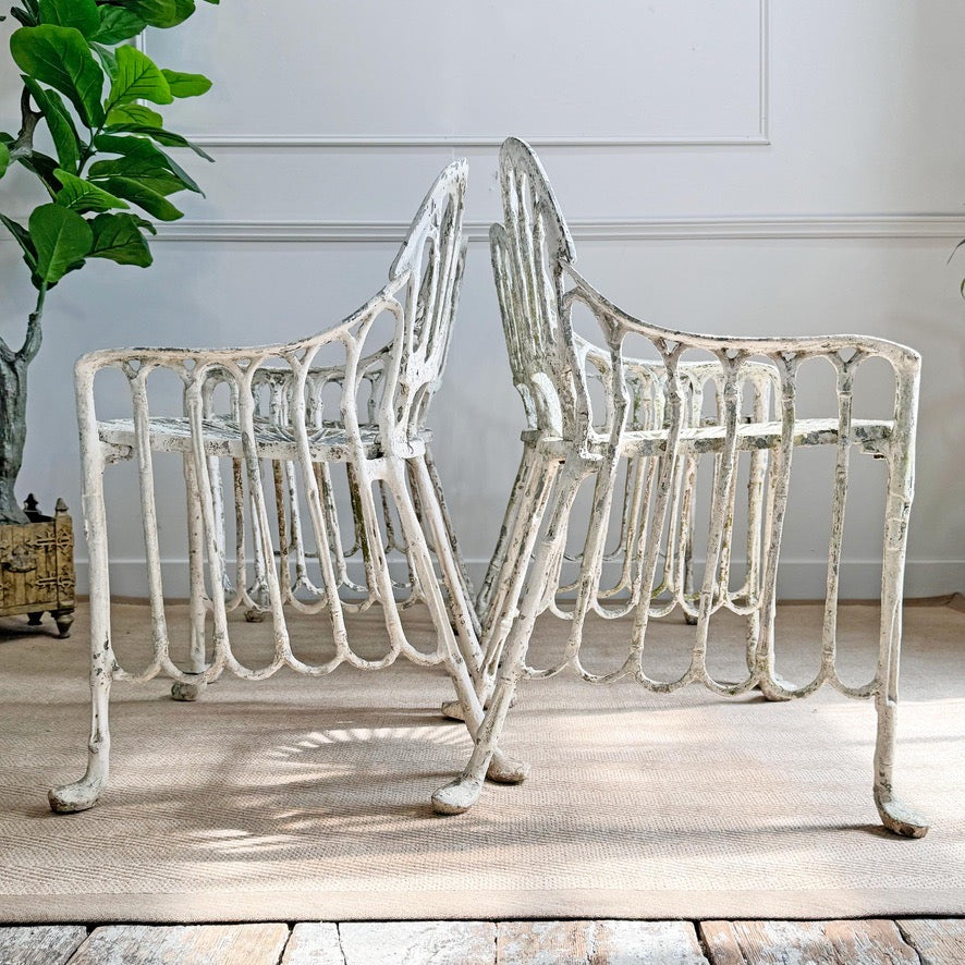 Mid Century Faux Bamboo Garden Chairs Brazil 1970