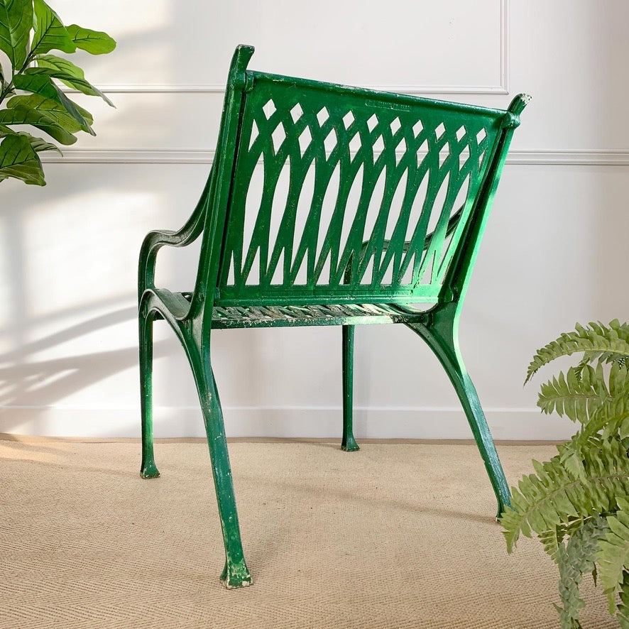 Mid Century Cast Aluminium Garden Chair