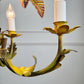 1970s Italian Palm Leaf Chandelier
