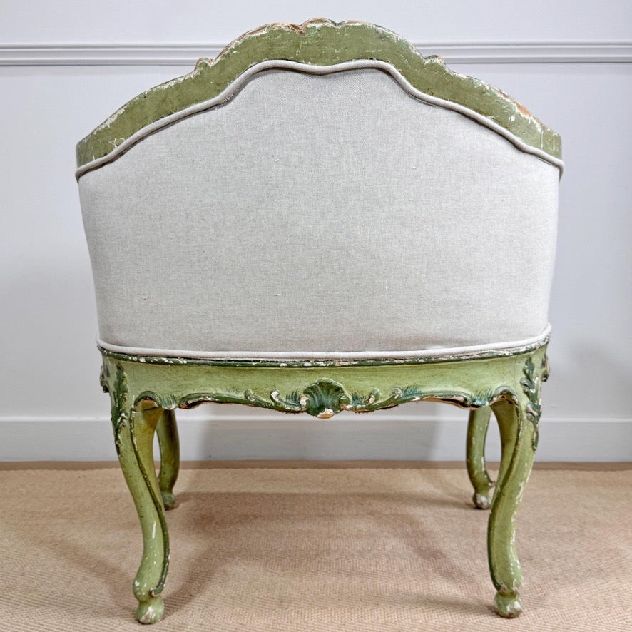 Antique Painted Venetian Chair Circa 1820