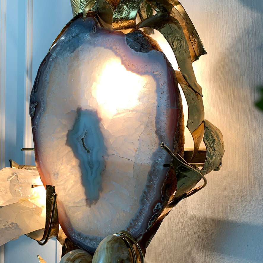 Marc d'Haenens Magnificent Signed Illuminated Wall Sculpture