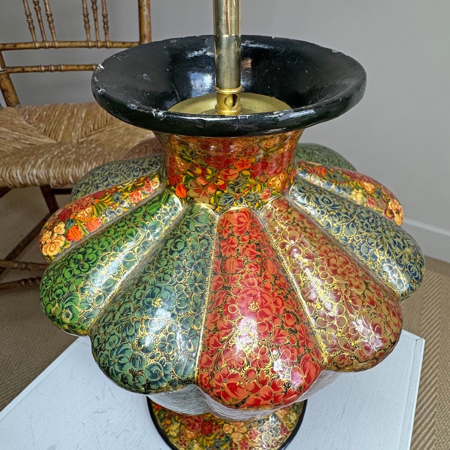 20th Century Kashmiri Table Lamp