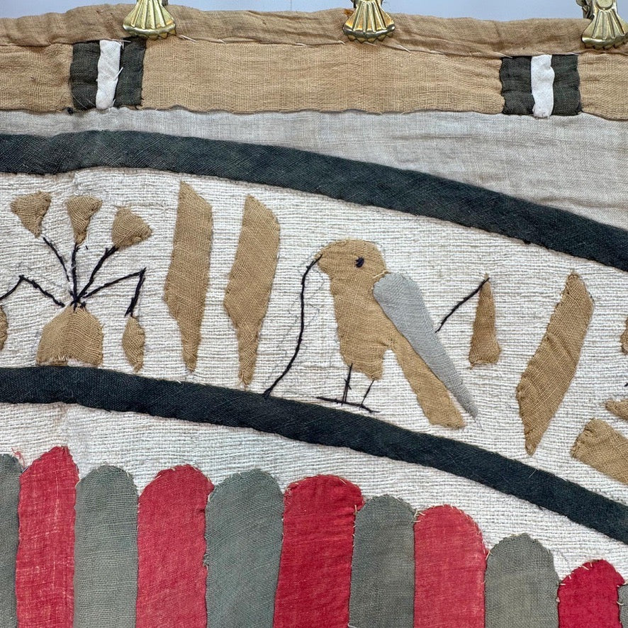 Early 20th Century Egyptian Applique Textile Wall Hanging