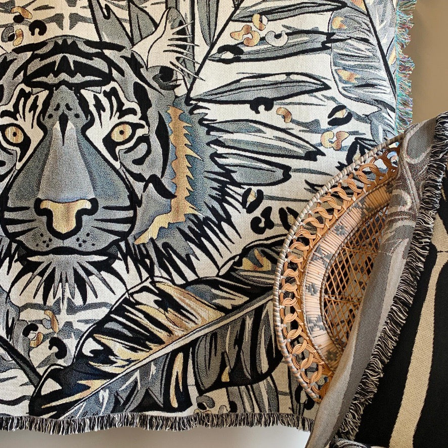 The Tropics Collection 'Tiger' Woven Throw