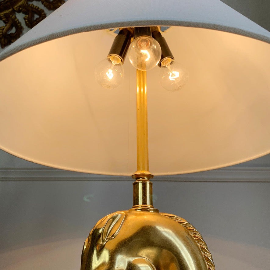 24k Gold Plated Cheval Table Lamp