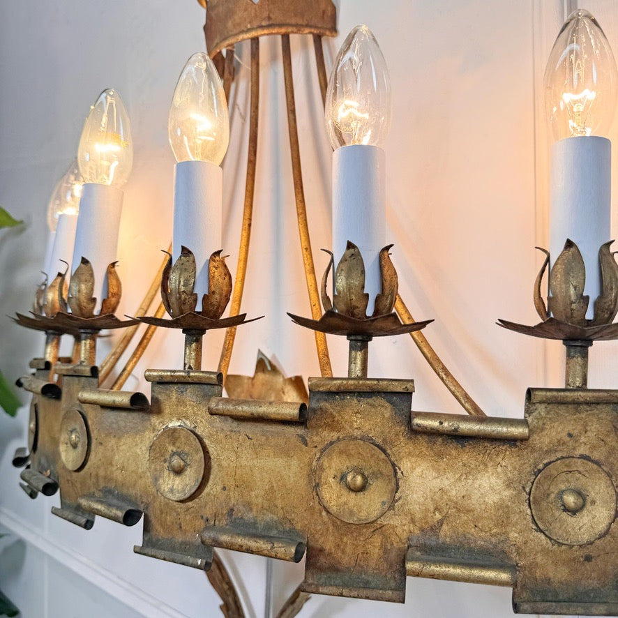Vintage Ferro Wall Light 1950's Spain