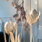 Hans Kogl White and Soft Pink Flower Floor Lamp