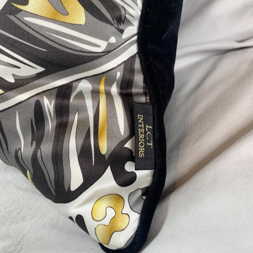 The Tropics Collection 'Tiger' Luxury Silk Cushion