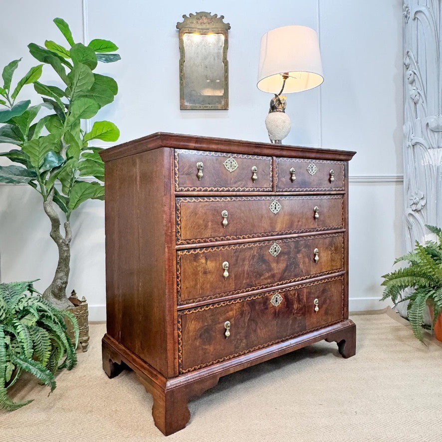 George II Parquetry Chest of Drawers Circa 1730