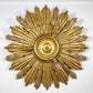Carved Gilt Wood Church Sunburst Light Circa 1920